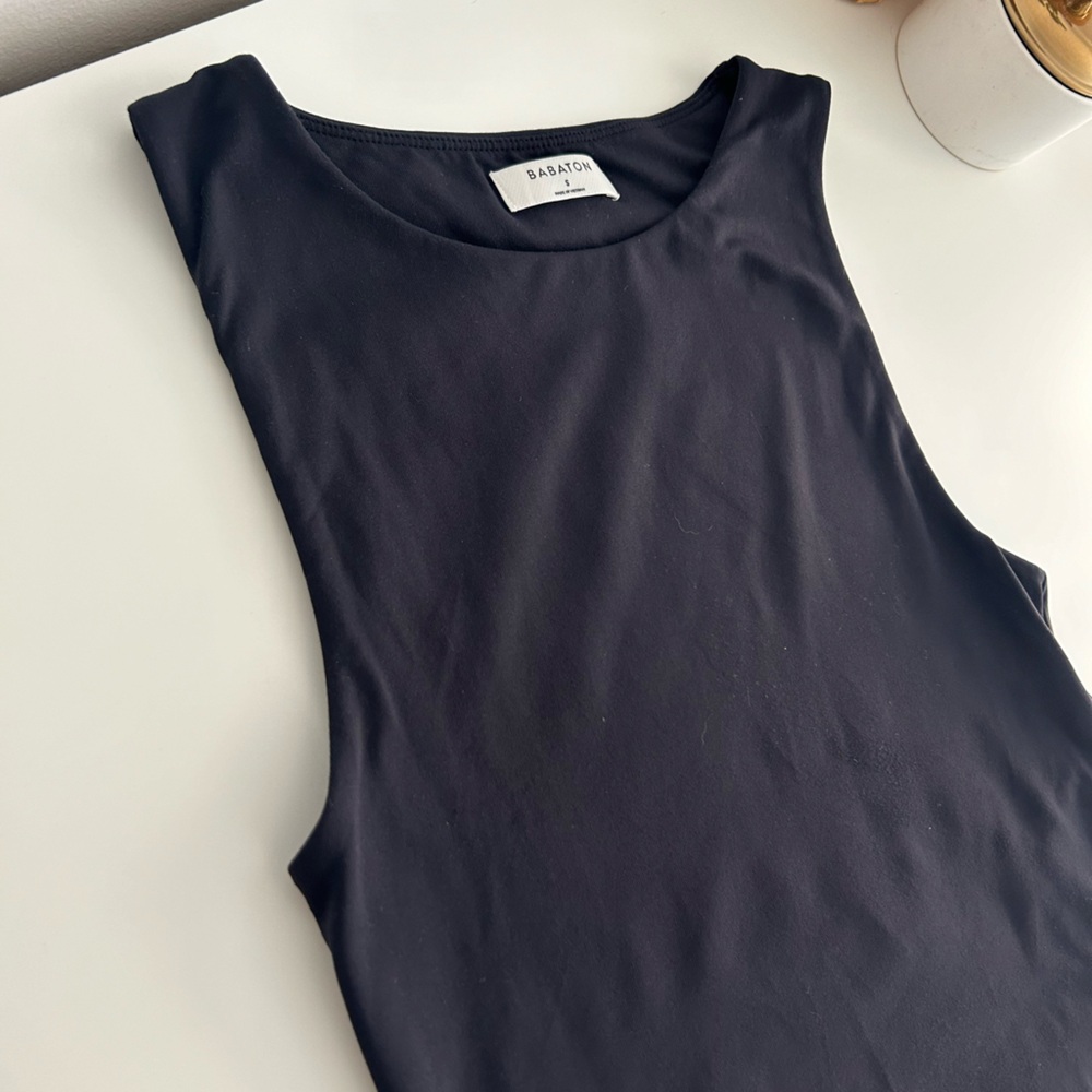 Babaton Contour Muscle Tank black size small